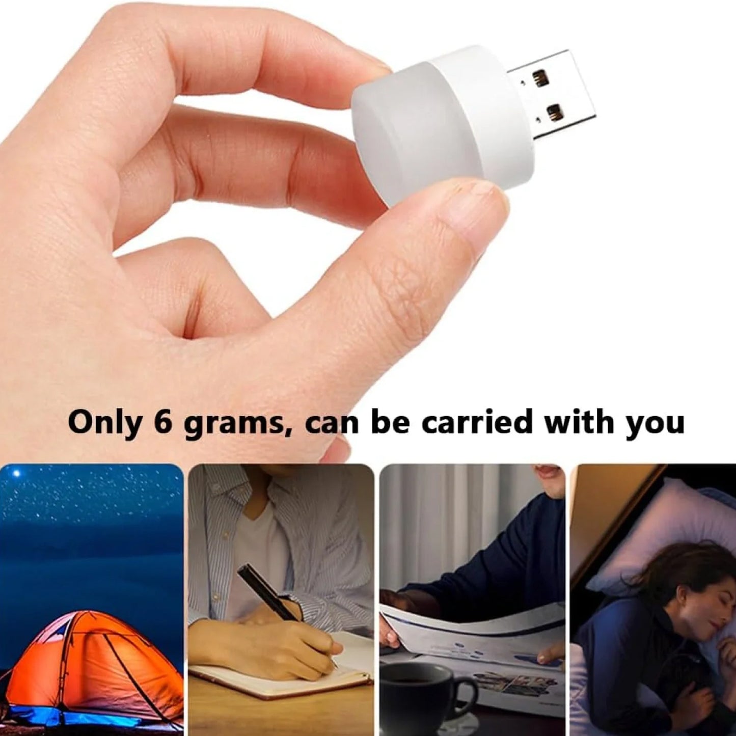 Usb Led Lamp Night Light Mini Portable For Pc And Laptop (5 Pcs Mix Color)
