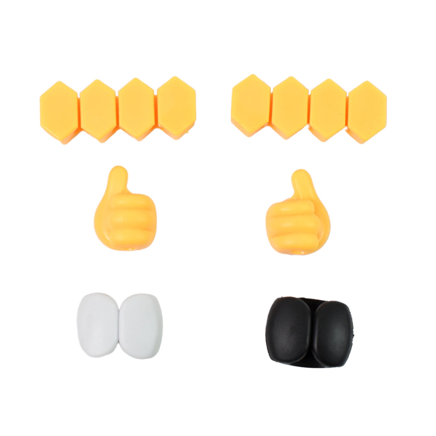 Self Adhesive Hooks For Cable Clips Desktop Cable Organizer (6 Pcs Set Mix Design)