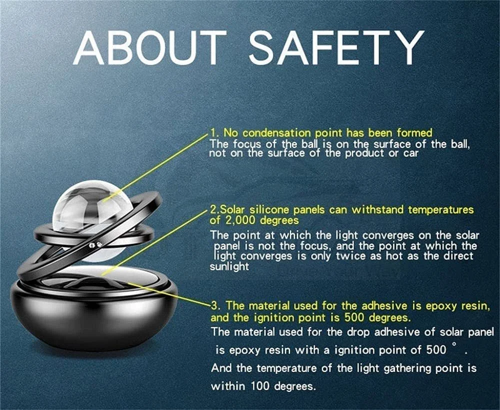 Car Dashboard Solar Air Freshener