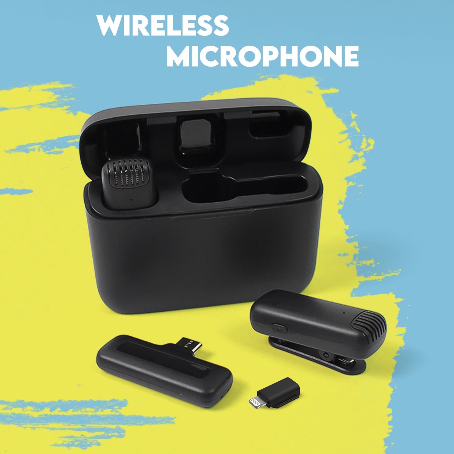 Wireless Microphones Collar Mic For All Smart Phone Type-c (1 Set)