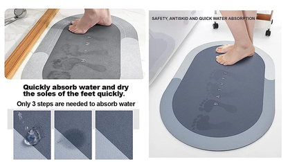 Quick-Dry Anti-Slip Bathroom Mat