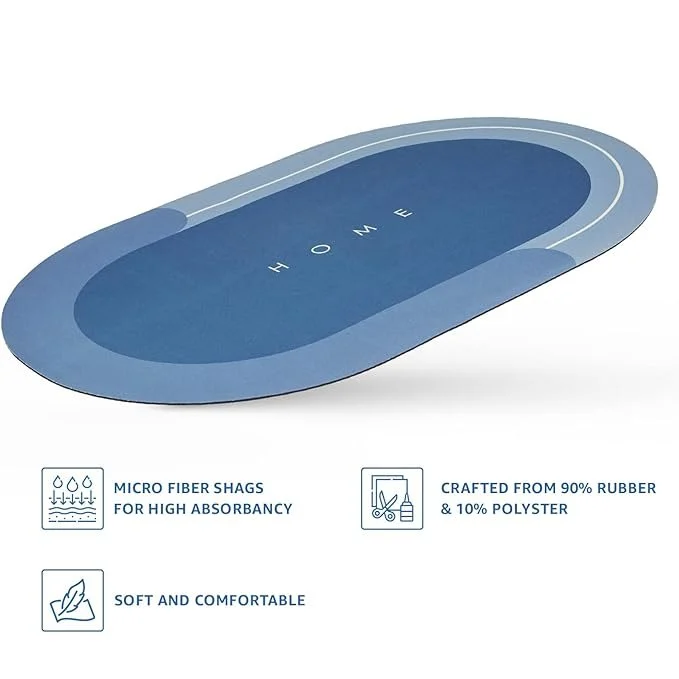 Quick-Dry Anti-Slip Bathroom Mat